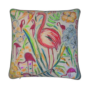20" x 20" Flamingo Accent Pillow with insert