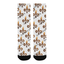 Load image into Gallery viewer, Fleur De Lis Socks Classic Crew Socks