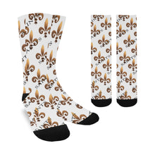 Load image into Gallery viewer, Fleur De Lis Socks Classic Crew Socks