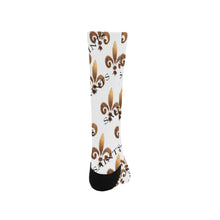 Load image into Gallery viewer, Fleur De Lis Socks Classic Crew Socks