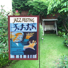 Load image into Gallery viewer, Jazz Festing House Flag 28" x 40"(Twin Sides)