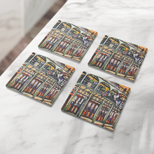 Load image into Gallery viewer, Antoines_Restaurant_SquareStoneCoaster_4pcLifestyle_Mockup.png_16188029