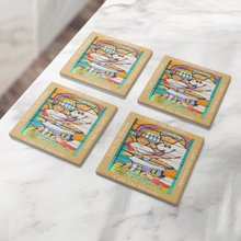 Load image into Gallery viewer, Cafe_Dumonde_Coffee_stone_coaster_set_o_SquareStoneCoaster_4pcLifestyle_Mockup.png_16223245