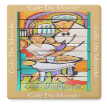 Load image into Gallery viewer, Cafe_Dumonde_Coffee_stone_coaster_set_o_SquareStoneCoaster_Flat_Mockup.png_16223242