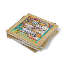 Load image into Gallery viewer, Cafe_Dumonde_Coffee_stone_coaster_set_o_SquareStoneCoaster_Stack_Mockup.png_16223244