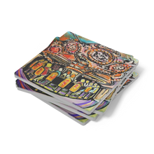 Load image into Gallery viewer, Carousel_Bar_Coaster_Set_of_4_SquareStoneCoaster_Stack_Mockup.png_16150500