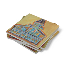 Load image into Gallery viewer, Commanders_Palace_Coaster_Set_of_4_SquareStoneCoaster_Stack_Mockup.png_16150570