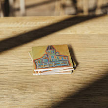 Load image into Gallery viewer, Commanders_Palace_Coaster_Set_of_4_SquareStoneCoaster_WoodTable_AS_Mockup.png_16150572