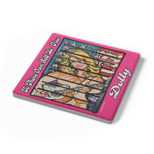 Load image into Gallery viewer, Dolly_stone_coaster_set_of_4_SquareStoneCoaster_Angle_Mockup.png_16196490