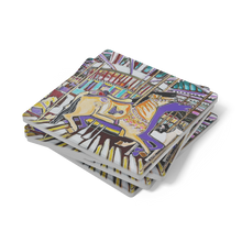 Load image into Gallery viewer, Flying_Horses_SquareStoneCoaster_Stack_Mockup.png_16188034