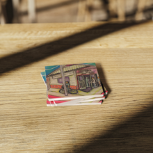Load image into Gallery viewer, Hansens_Snowballs_Coaster_Set_of_4_SquareStoneCoaster_WoodTable_AS_Mockup.png_16196475