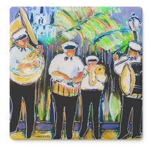 Load image into Gallery viewer, Jazz_in_the_Quarter_SquareStoneCoaster_Flat_Mockup.png_16150423