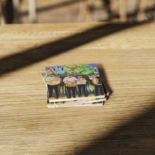 Load image into Gallery viewer, Jazz_in_the_Quarter_SquareStoneCoaster_WoodTable_AS_Mockup.png_16150427