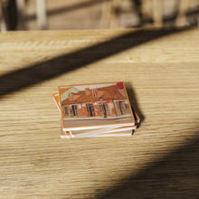 Load image into Gallery viewer, Lafittes_Blacksmith_Bar_Coaster_set_of_SquareStoneCoaster_WoodTable_AS_Mockup.png_16225526