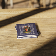Load image into Gallery viewer, Mississippi_John_Hurt_Coaster_set_of_4_SquareStoneCoaster_WoodTable_AS_Mockup.png_16196481