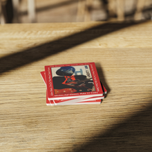 Load image into Gallery viewer, Mr_Lucky_John_Lee_Hooker_Stone_Coaster_SquareStoneCoaster_WoodTable_AS_Mockup.png_16196463