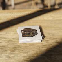 Load image into Gallery viewer, St_Charles_Street_Car_SquareStoneCoaster_WoodTable_AS_Mockup.png_16196469