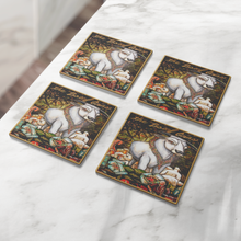 Load image into Gallery viewer, The_Boeuf_Gras_Mardi_Gras_Stone_Coaste_SquareStoneCoaster_4pcLifestyle_Mockup.png_16197000