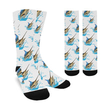 Load image into Gallery viewer, Blue Marlins Socks Classic Crew Socks