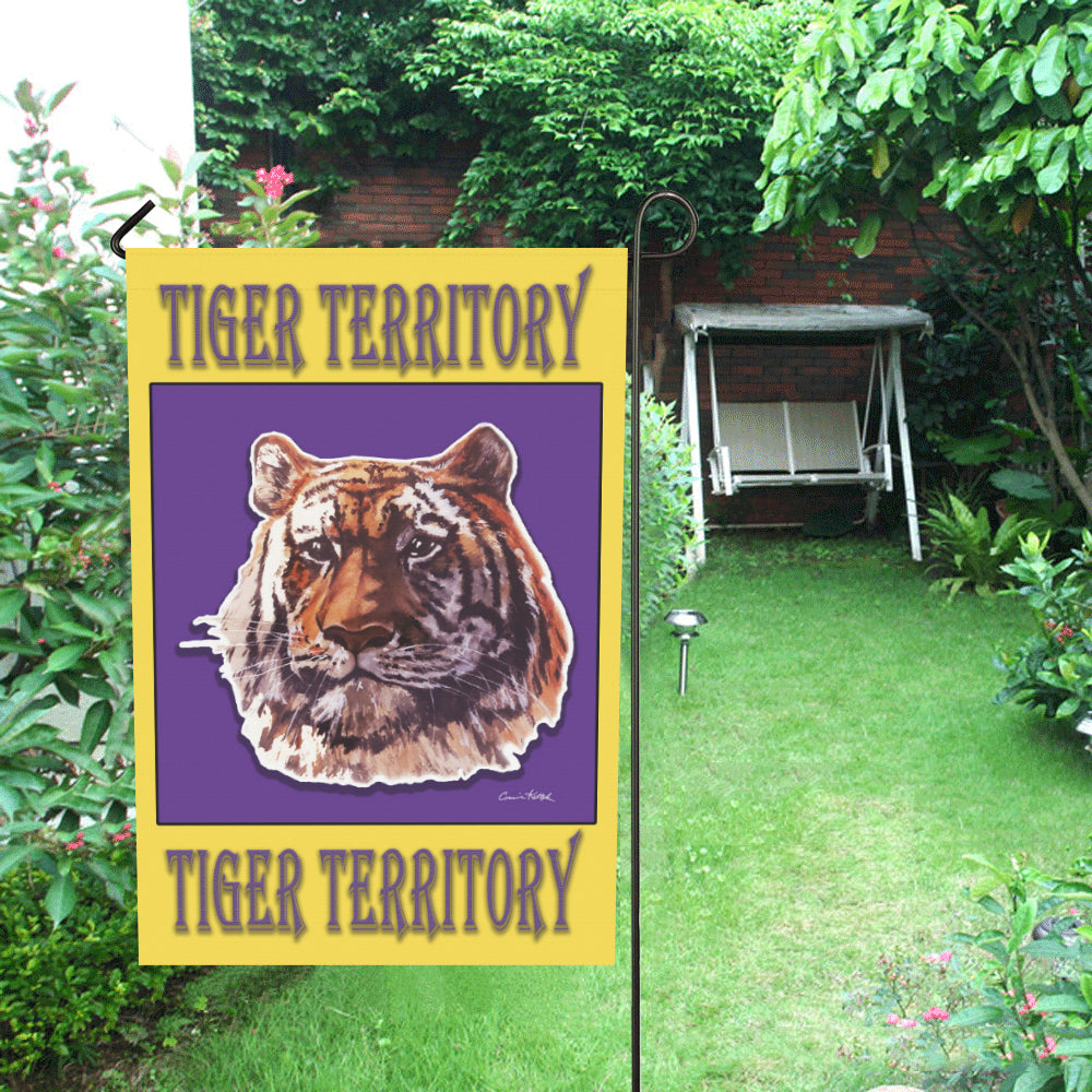 Tiger Territory Garden Flag