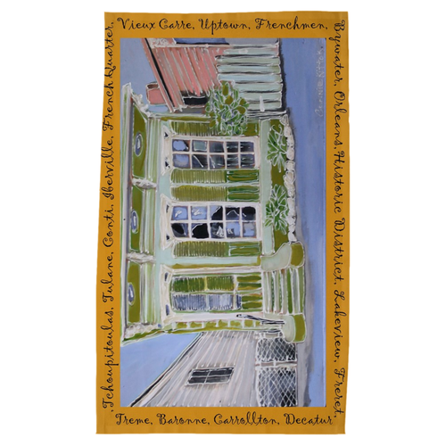 Creole Cottage Tea Towel