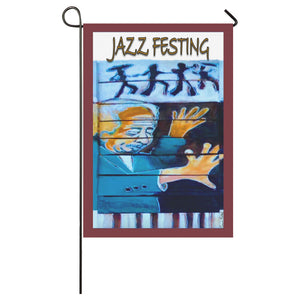 Jazz Festing House Flag 28" x 40"(Twin Sides)