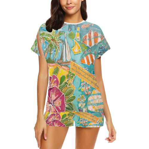 Shell In Your Pocket Ladies Short PJ's