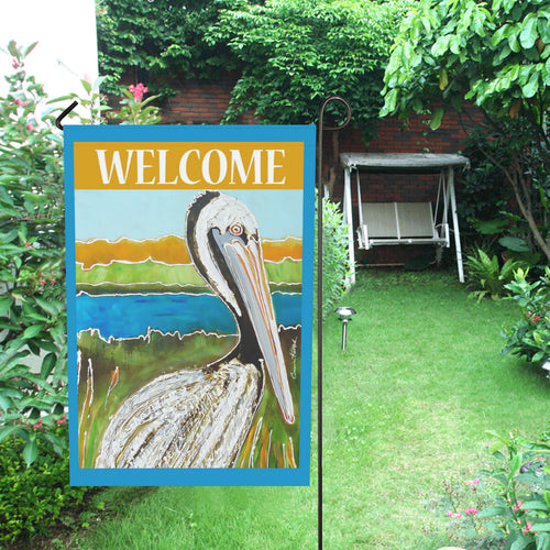 Louisiana Pelican Garden Flag