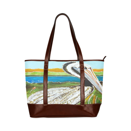 Louisiana Pelican Tote Bag (Model 1642)