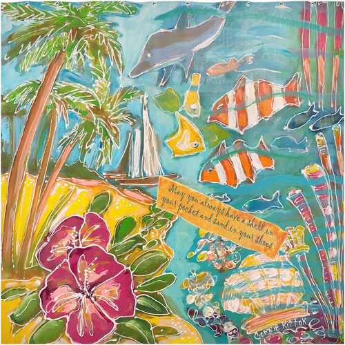 Shell in your pocket shower curtain