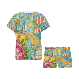 Shell In Your Pocket Ladies Short PJ's