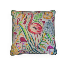 Load image into Gallery viewer, 20&quot; x 20&quot; Flamingo Accent Pillow with insert