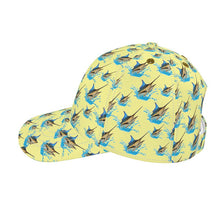 Load image into Gallery viewer, Blue Marlin Yellow Baseball Cap
