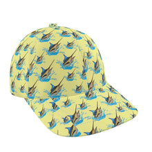 Load image into Gallery viewer, Blue Marlin Yellow Baseball Cap
