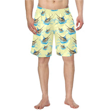Load image into Gallery viewer, Blue Marlin allover print men&#39;s swim shorts