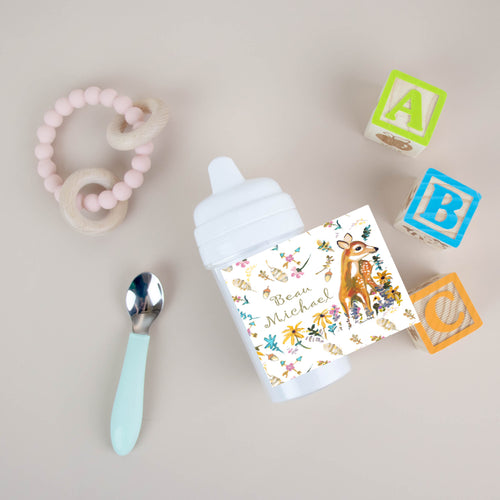 Custom Sippy Cup Deer Design