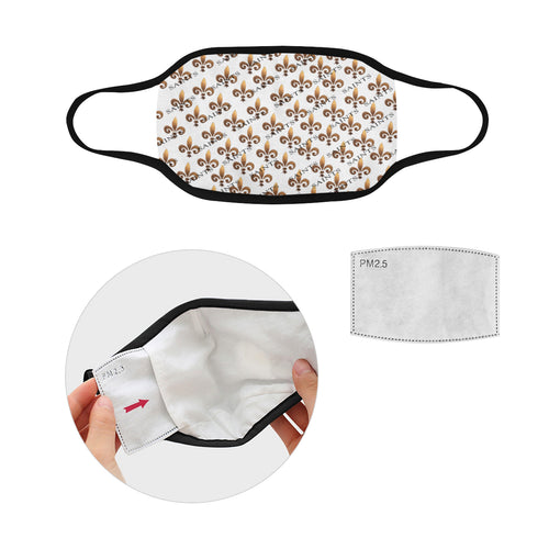 Fleur De Lis Face Mask filter included