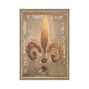 Fleur De Lis flag - Do You Know What It Means to Miss New Orleans