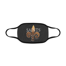 Load image into Gallery viewer, Saints Black and Gold Face Mask