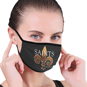Saints Black and Gold Face Mask