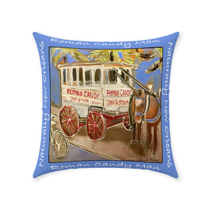 Roman Candy Wagon pillow